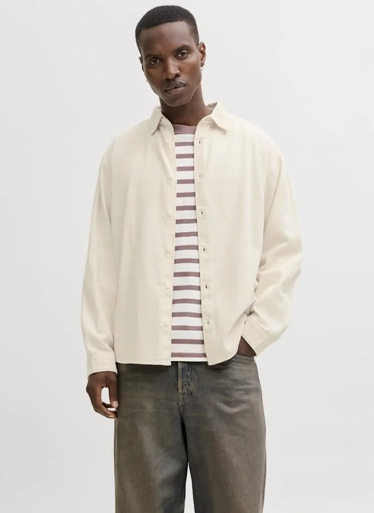 JACK & JONES  Casual Long Sleeve Denim Shirt for Men | Best Price UAE