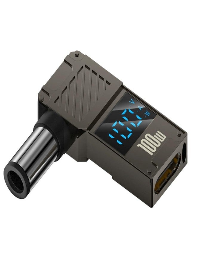CY Adapter Type-C USB-C Input to DC 3.0x1.1mm Jack Smart LED Display 100W Output Power 20V 5A PD Charge 65W Adapter for Laptop - Image 1
