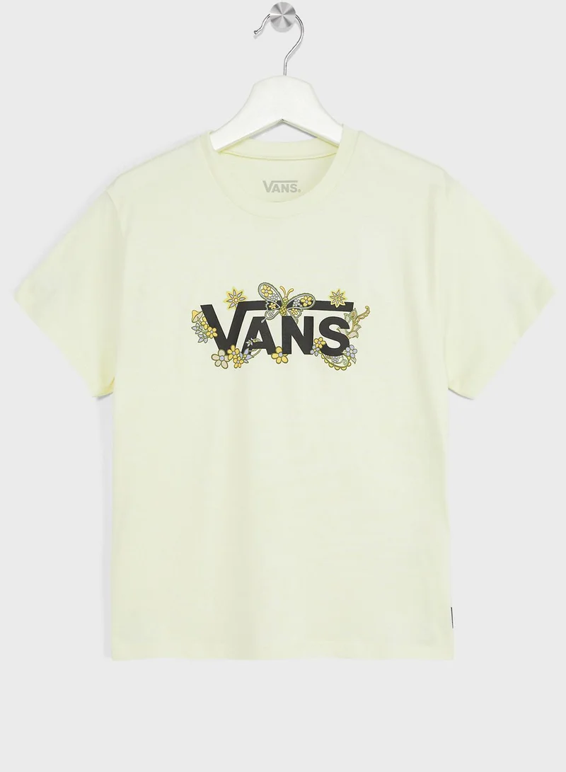 VANS Youth Trippy Floral T-Shirt