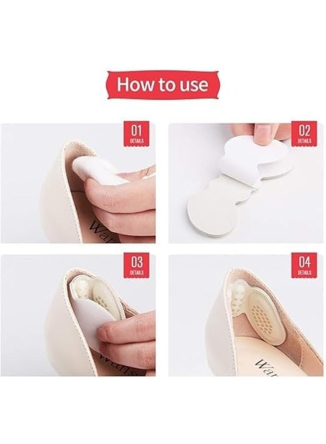 1 Pair (2 Pieces) Premium Silicone Heel Grips – Butterfly Design – Anti-Blister Pads for High Heels - Image 3