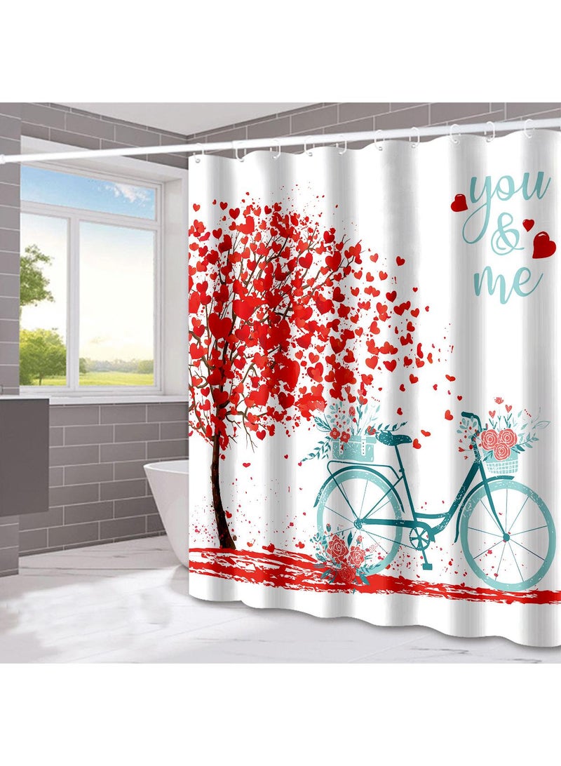 عام نمط الحب دش الستار عطلة ديكور دش الستار حمام المنزل فصل الرطب والجاف التقسيم - Image 1