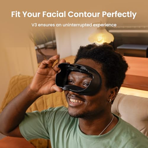 KIWI design V3 Facial Interface, Face Pad Compatible with Meta Quest 3 Accessories, NOT for Quest 3S - Image 5