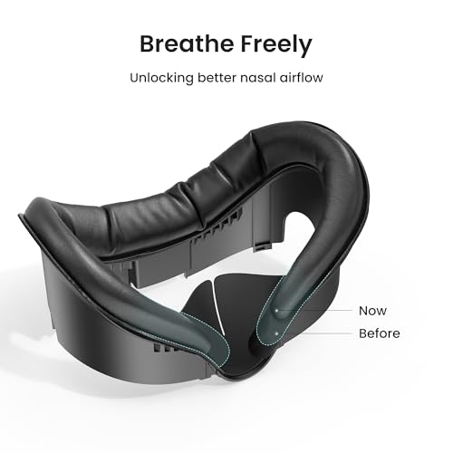KIWI design V3 Facial Interface, Face Pad Compatible with Meta Quest 3 Accessories, NOT for Quest 3S - Image 3