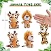 Sumind 12 Pieces Small Stuffed Animals Bulk Gifts Mini Stuffed Forest Jungle Animal Plush Toys 48 Inch Cute Elephant Lion Giraffe Tiger for Claw Machine Baby Shower DecorationsSitting Standing - Image 4