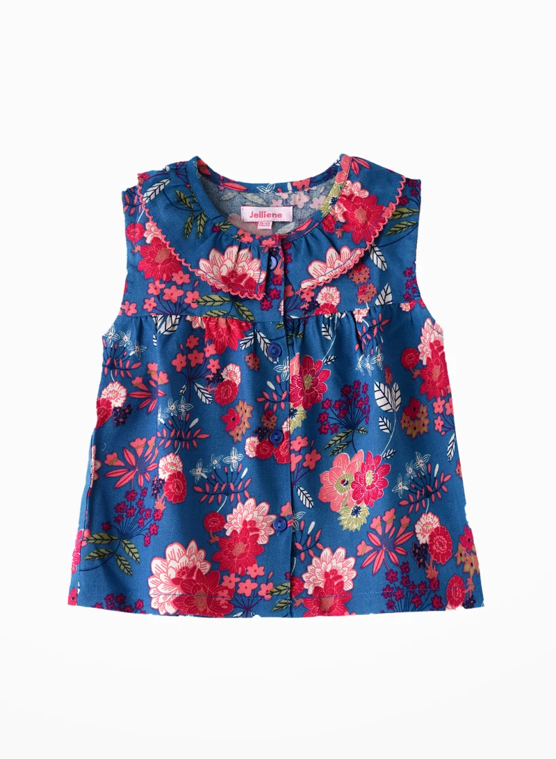 جيلين Blooming Beauty: Girls' Breezy Blouse Chic Style & Springtime Comfort
