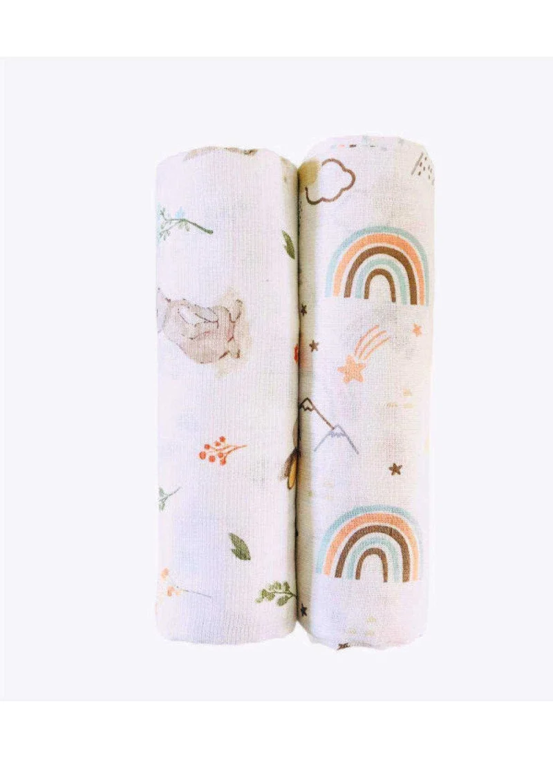 juniperus 2-Piece Multi-Purpose Muslin Blanket