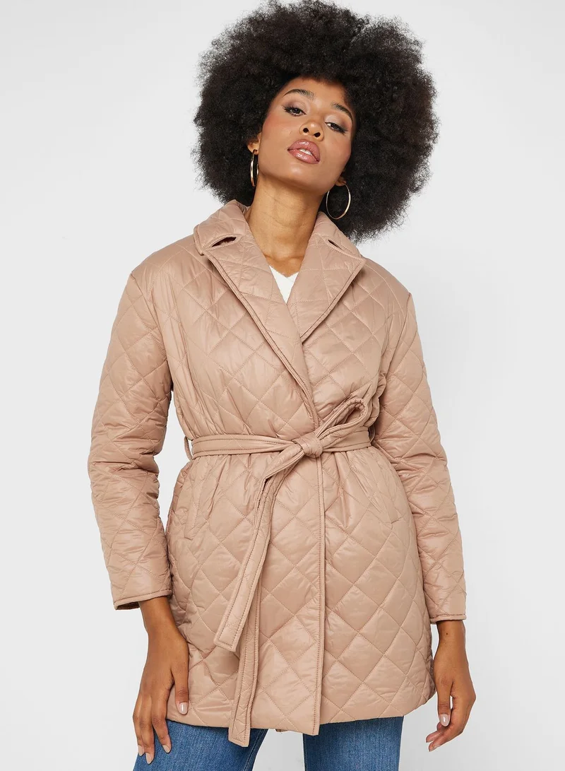 ELLA Belted Padded Coat