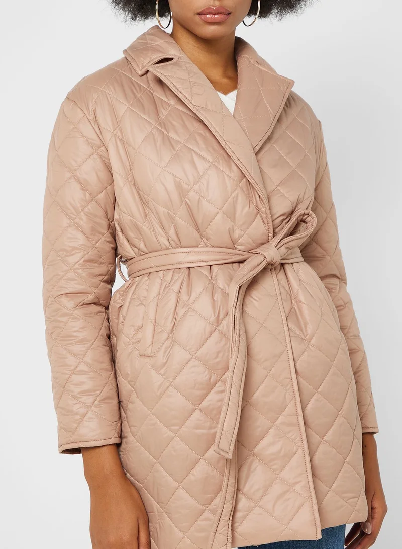 ELLA Belted Padded Coat