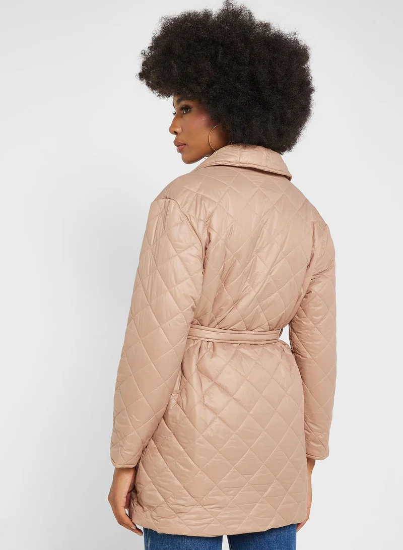 ELLA Belted Padded Coat