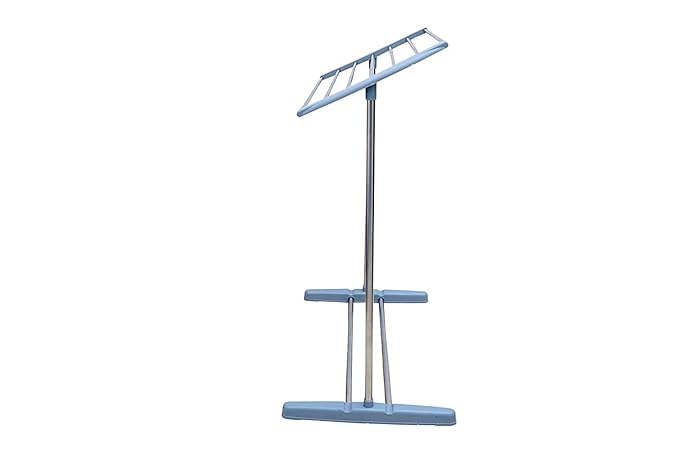 REPLEX Stainless Steel Mobile Towel Rack, Floor-Standing Multi-Functional Mobile Foldable Balcony Towel Stand, Save Space Rack for Drying Holder, Mini Cloth Rack,Indoor and Outdoor - Image 4