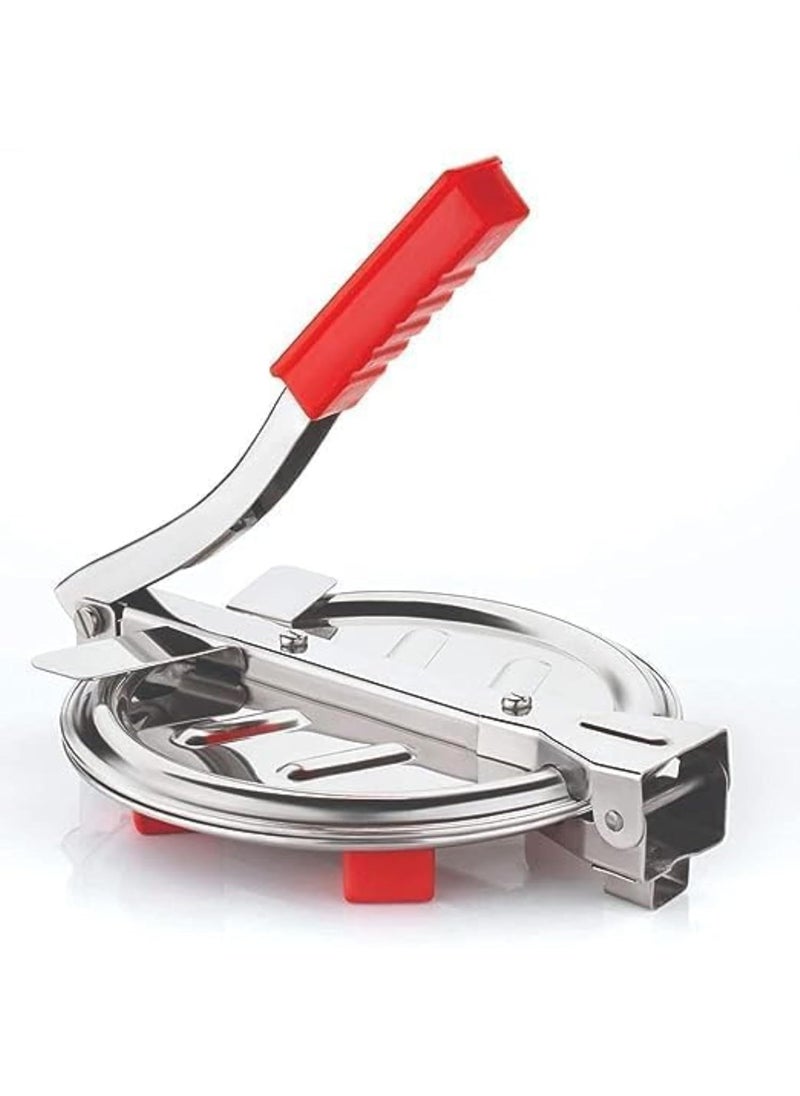 SmartNest SmartNest Stainless Steel Puri Maker New Press Machine for Home and Kitchen for Making Papad khakhra poori roti and Many More Manual Hand Press with Handle ROTIPURI MAKER  - Image 1