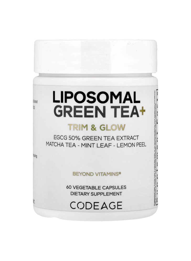 Codeage Liposomal Green Tea+, 60 Vegetable Capsules