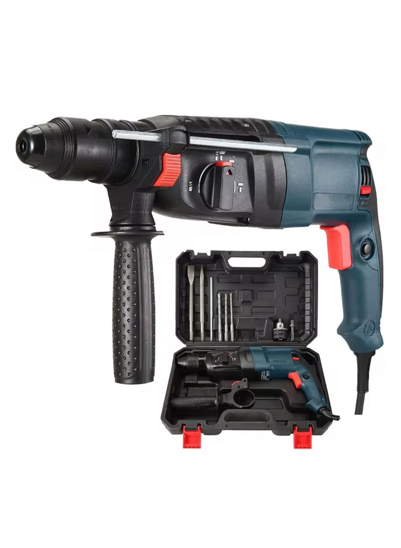 26mm Heavy Duty Rotary Hammer Drill Kit - 3-Mode Corded Demolition Jack Hammer & Impact Drill Set with Carrying Case, SDS-Plus Bits, Chisels, and Auxiliary Handle - Image 1