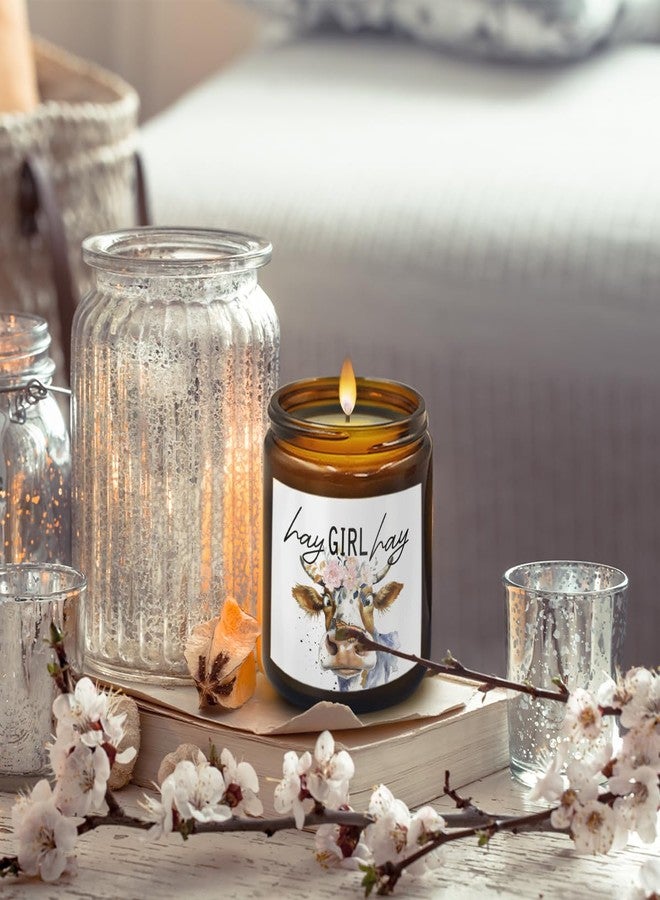 THDSE Cow Candle - Cow Themed Birthday Gifts, Scented Candles in Hay & Pine, 8 oz - Image 5