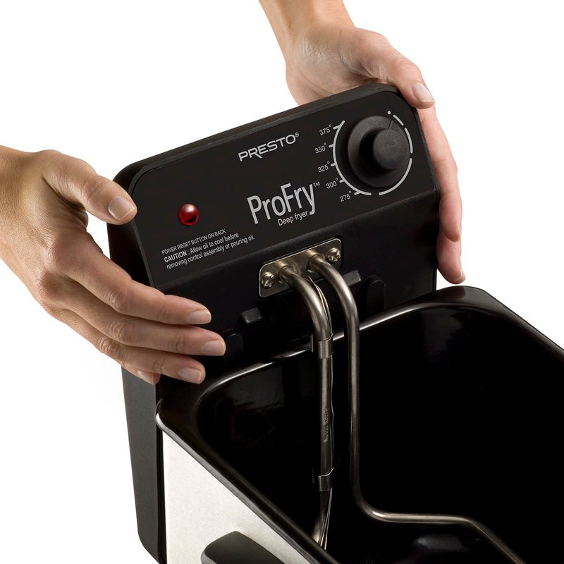 National Presto National Presto 05461 Stainless Steel Pro Fry Immersion Element Deep Fryer,Silver  - Image 2