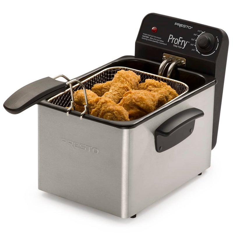 National Presto National Presto 05461 Stainless Steel Pro Fry Immersion Element Deep Fryer,Silver  - Image 3