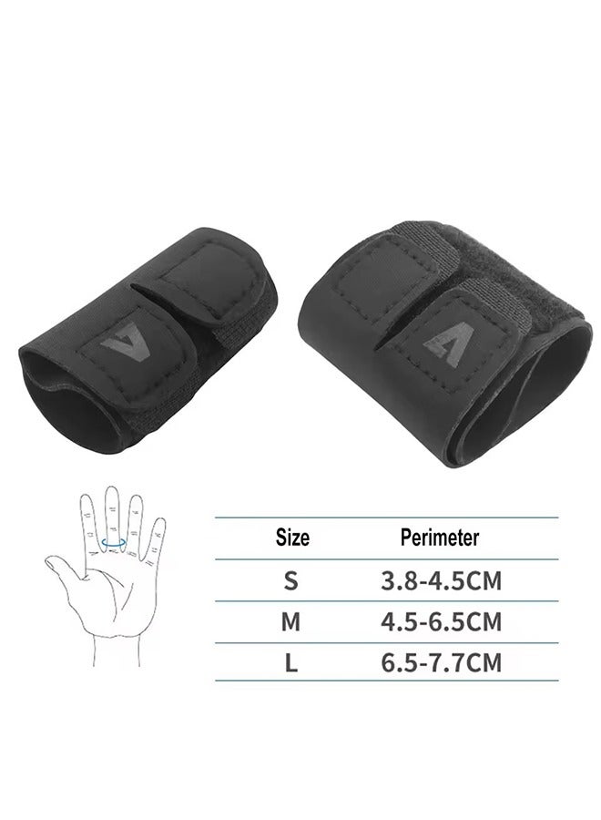 2 قطع جبائر الأصابع، دعامة أصابع قابلة للتعديل لإصابات الرياضة وتخفيف آلام التهاب المفاصل، مستقيم أصابع مع دعم حزام لاثنين من الأصابع. - Image 2