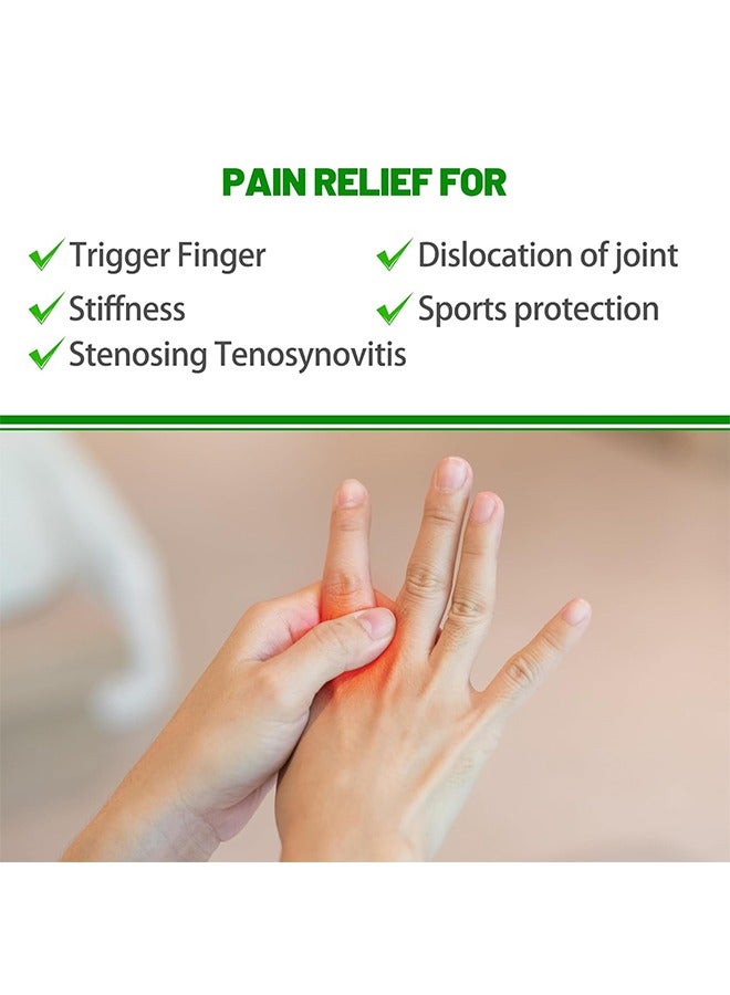 2 قطع جبائر الأصابع، دعامة أصابع قابلة للتعديل لإصابات الرياضة وتخفيف آلام التهاب المفاصل، مستقيم أصابع مع دعم حزام لاثنين من الأصابع. - Image 4
