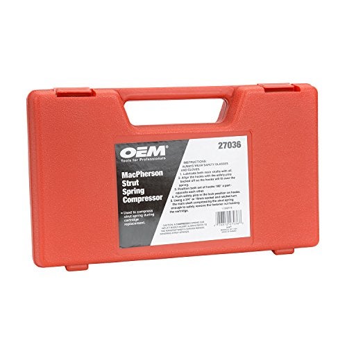OEMTOOLS 27036 10.75 Inch MacPherson Strut Spring Compressor, Set of 2 Universal Spring Compressor Tool Automotive, 9.75 Inch Maximum Safe Opening, Carrying Case Included - Image 4