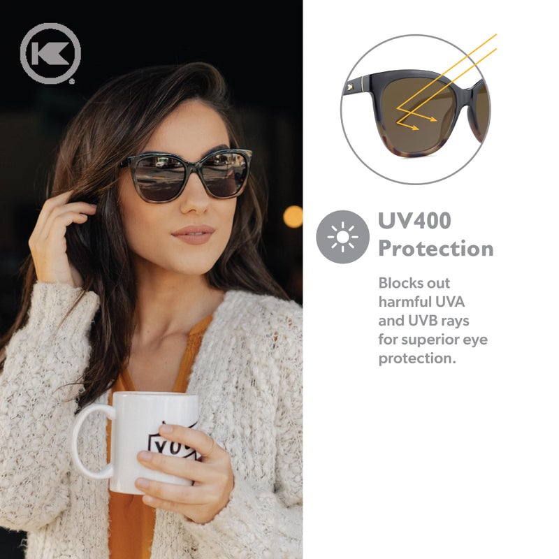 Knockaround Deja Views Polarized Cat Eye Sunglasses for Women & Men - Trendy Sunglasses - UV400 Protection - Image 3