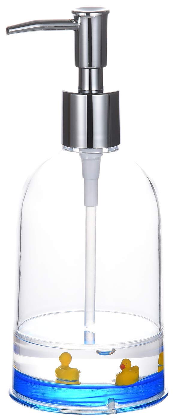 Locco Decor Locco Decor Acrylic Liquid 3D Floating Motion Bathroom Vanity Accessory Duck Soap Dispenser 