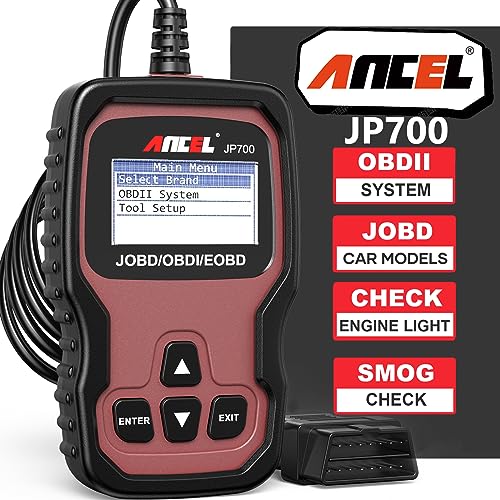 Ancel ANCEL JP700 JOBD OBD2 Japanese Car Scanner, JDM Automotive Code Reader Check Engine Light OBDII Diagnostic Scan Tool Fits for Toyota Nissan Honda Mazda Subaru Vehicle Diagnosis - Image 1