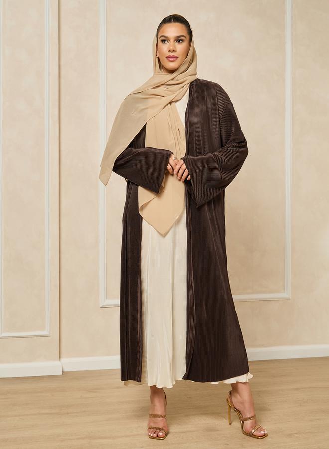 Styli Plisse Regular Fit Midi Kimono - Image 1