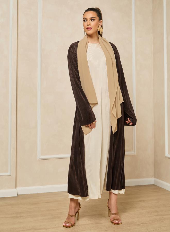Styli Plisse Regular Fit Midi Kimono - Image 2