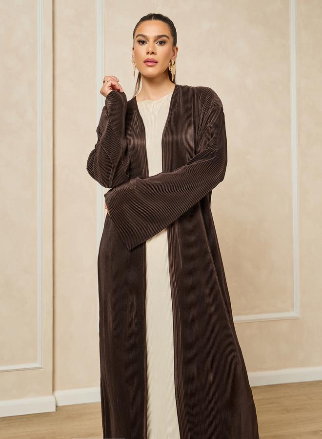 Styli Plisse Regular Fit Midi Kimono - Image 3