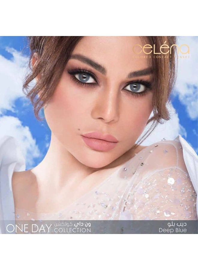 سيلينا عدسات لاصقة يومية (ديب بلو) للاستخدام اليومى. - Image 1