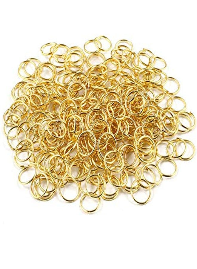 Aeyistry 100PCS Open Jump Rings Connectors for Earring Bracelet Necklace Chain Jewelry Making (10mm, Gold) - Image 1
