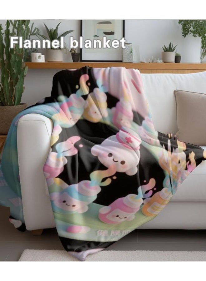 عام Wisdom Fairy (أحدث) بطانية رقيقة من الفانيلا (دافئة ومريحة، ومناسبة للنوم، واستخدام اللعبة، وإزالة الغبار والرمل) 150 سم * 200 سم - 80 - Image 4