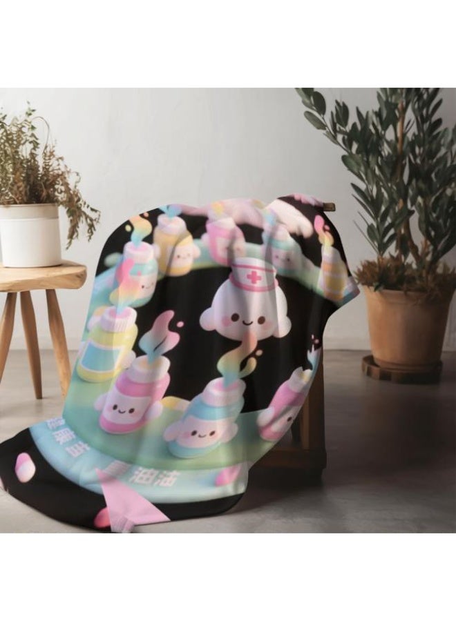 عام Wisdom Fairy (أحدث) بطانية رقيقة من الفانيلا (دافئة ومريحة، ومناسبة للنوم، واستخدام اللعبة، وإزالة الغبار والرمل) 150 سم * 200 سم - 80 - Image 3