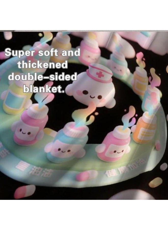 عام Wisdom Fairy (أحدث) بطانية رقيقة من الفانيلا (دافئة ومريحة، ومناسبة للنوم، واستخدام اللعبة، وإزالة الغبار والرمل) 150 سم * 200 سم - 80 - Image 5