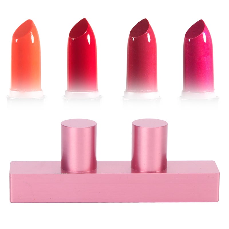 DIY Lipstick Mold 2 Hole Aluminum Multipurpose Lip Gloss Balm Fill Maker for Makeup - Image 3