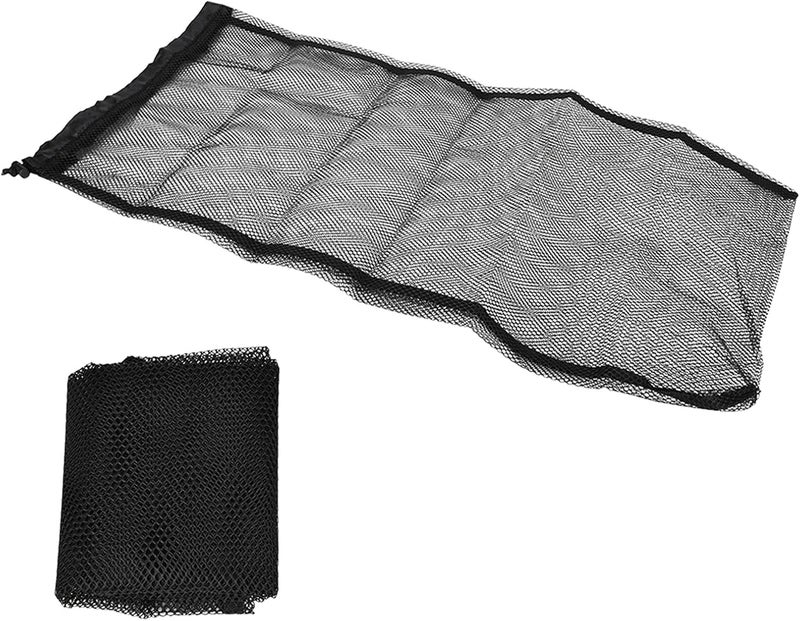 Swim Dive Drawstring Net Bag, Flipper Packing Storage, 64x30cm Black - Lightweight Durable Nylon, Quick Dry Design, Ideal for Water Sports and Snorkelling - Image 1