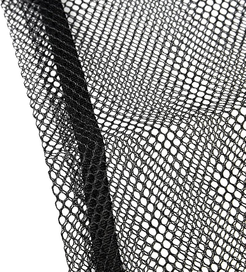 Swim Dive Drawstring Net Bag, Flipper Packing Storage, 64x30cm Black - Lightweight Durable Nylon, Quick Dry Design, Ideal for Water Sports and Snorkelling - Image 3