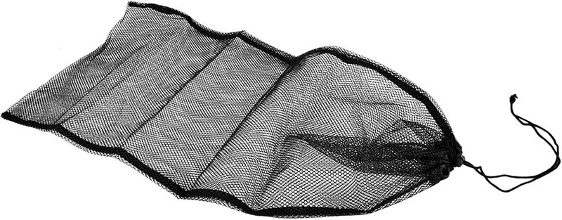 Swim Dive Drawstring Net Bag, Flipper Packing Storage, 64x30cm Black - Lightweight Durable Nylon, Quick Dry Design, Ideal for Water Sports and Snorkelling - Image 2