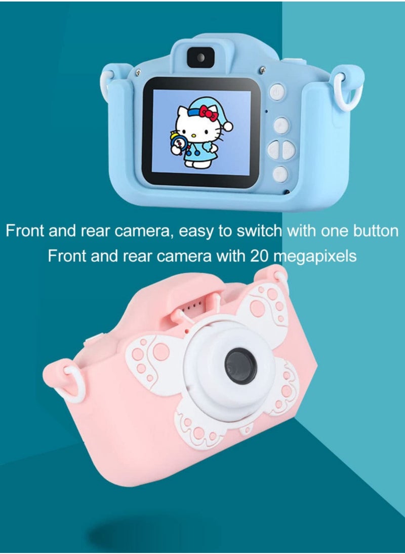 YelaJoy Kids Camera Gift for 4-8 Year Olds Shockproof Camera Miniature Kids Camera with Soft Silicone Case for Outdoor Play(Pink)  - Image 4