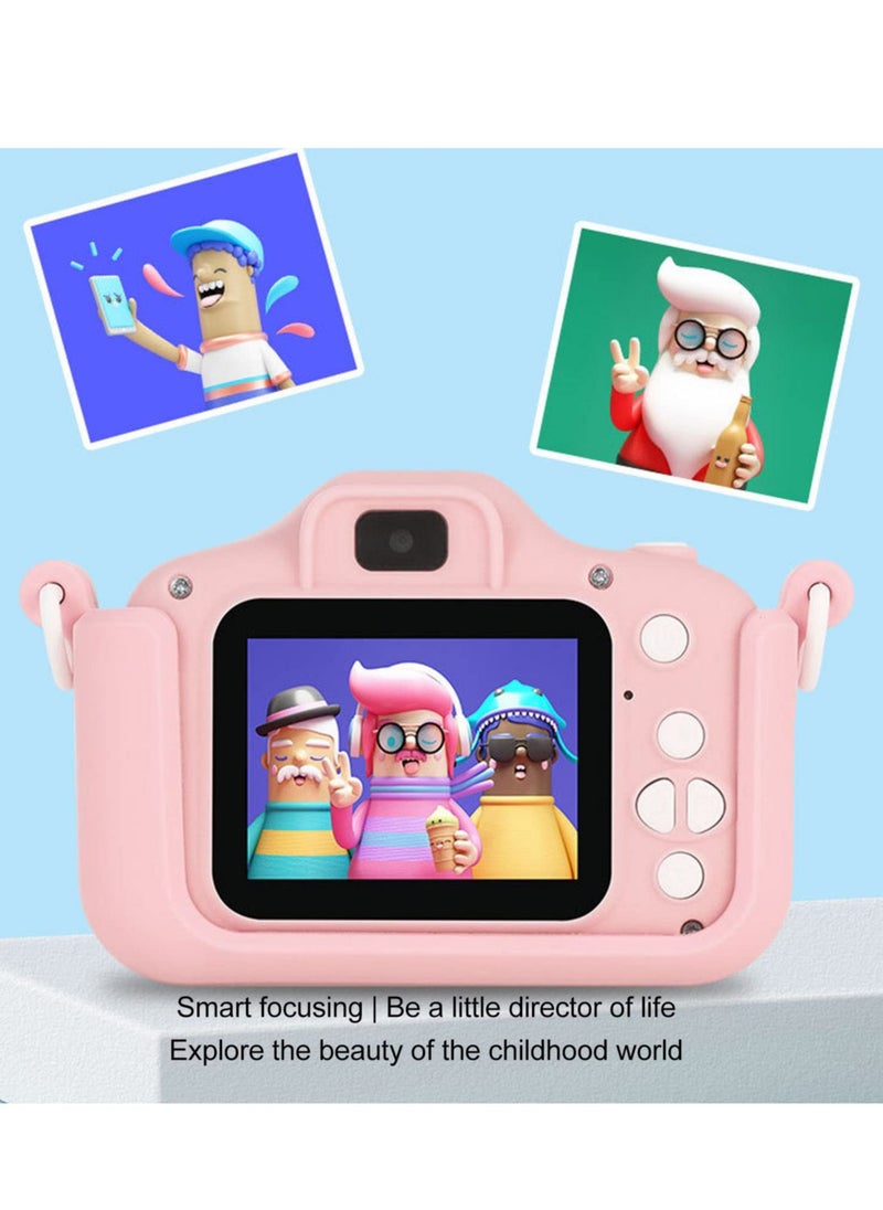 YelaJoy Kids Camera Gift for 4-8 Year Olds Shockproof Camera Miniature Kids Camera with Soft Silicone Case for Outdoor Play(Pink)  - Image 5