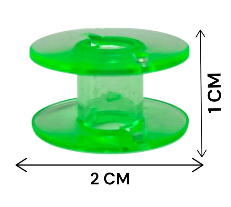 Zenith Plastic Sewing Machine 10 Green & Purple Bobbins Set & 1 Bobbin Case Combo - Compatible with Household Usha, Brother, Singer, Janome & More | Replacement Accessories (10 Green & Purple + 1 BC) - Image 3