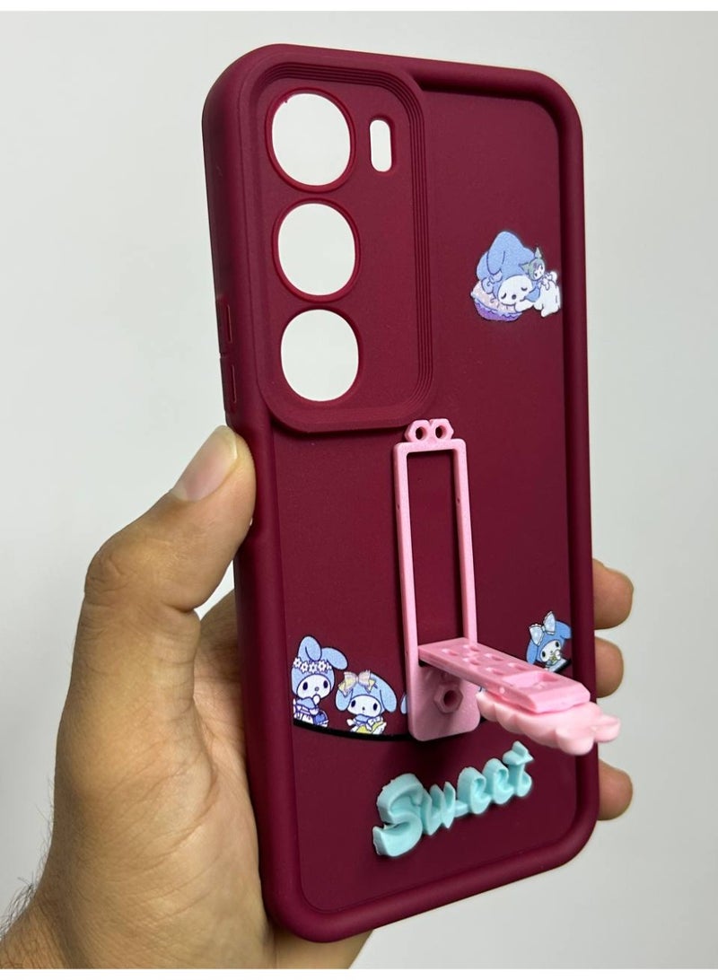 new cartoon-designed back cover with the word "Sweet" on it, compatible with the Vivo Y19S phone. - Image 1