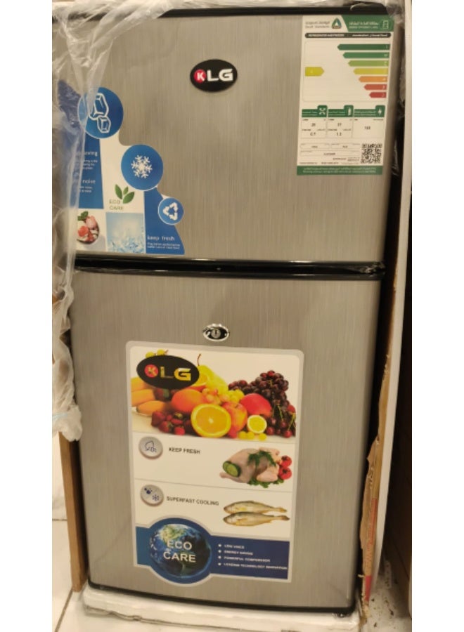Double Door Refrigerator with Top Freezer 57L
