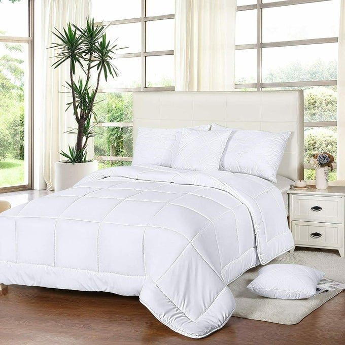 CONSCIOUS SERIES DOWNALTERNATIVE QUILTED REVERSIBLE COMFORTER FOR ALL SEASON DOUBLE BED