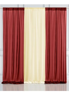 SpecialYou.in Special You Dark Red Fawn Backdrop for Decoration Background Decoration Cloth Backdrop Cloth for Birthday Wedding Backdrop for Photography Backdrop for Pooja Decoration 3 Pcs 
