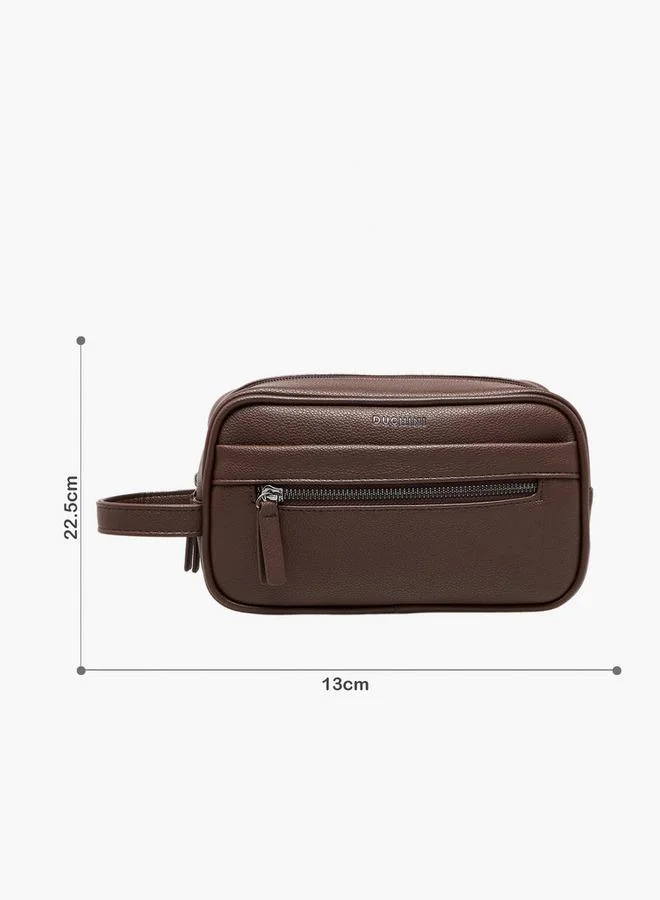 DUCHINI Men Solid  Wrist Strap Pouch