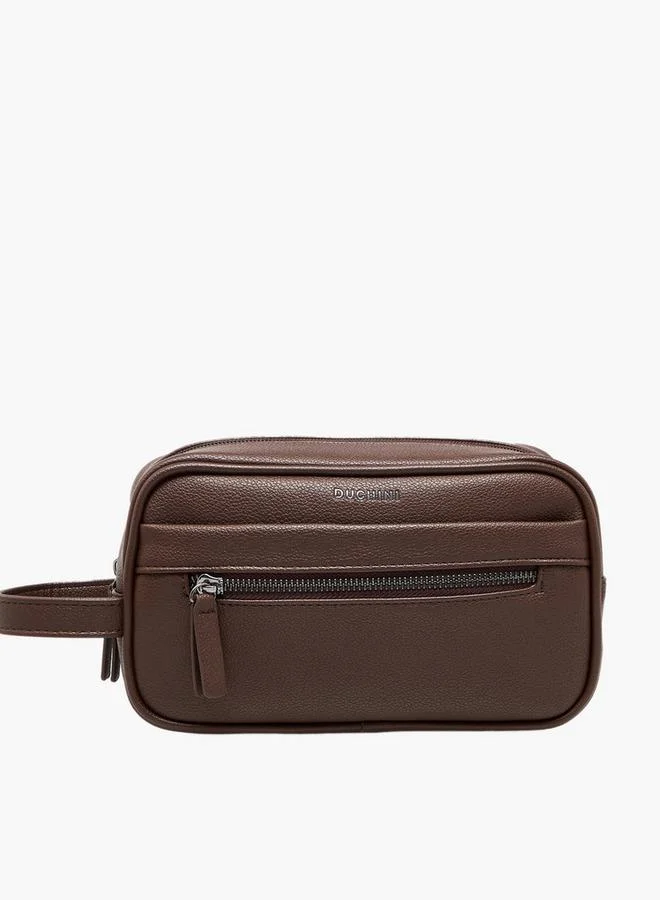 DUCHINI Men Solid  Wrist Strap Pouch