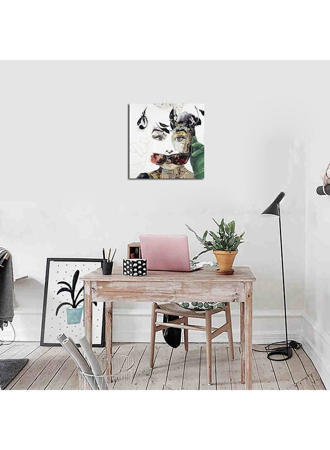 NIBEMINENT Girl Pattern Wall Paintimg Multicolour 40x40centimeter - Image 2