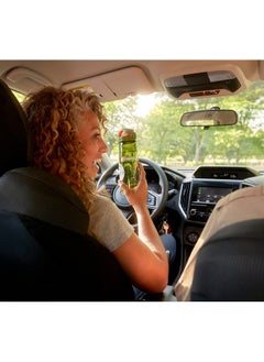 Nalgene Sustain Tritan Bpafree On The Fly Water Bottle Made With Material Derived From 50% Plastic Waste 24 Oz Juniper With Juniper Orange  - Image 3
