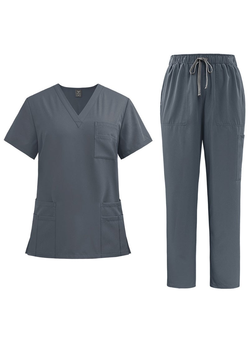 KUYING New V-neck Split Style Medical Work Uniform  - Image 1